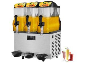 0840281558834 - Vevor - Kommerzielle Slushy-Maschine Slush Maschine 36 l Einzelschüssel 75 Tassen Margarita-Maschine 1100 w Edelstahl Margarita Smoothie Frozen