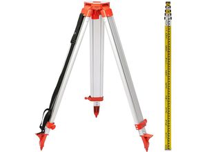 0840281569939 - Lasermessgeräte 5M Länge Staff & 165 m Aluminium Stativ Tripod Rotationslaser - Vevor