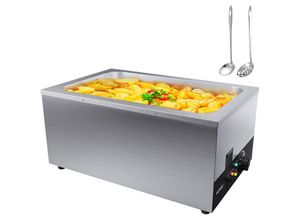 0840281570621 - Vevor - Edelstahl Buffetwärmer Speisewärmer 1200 w 1 x 264 l Buffetbehälter 555 x 355 x 260 mm Wärmebehälter inkl Schöpfkellen mit langem Griff