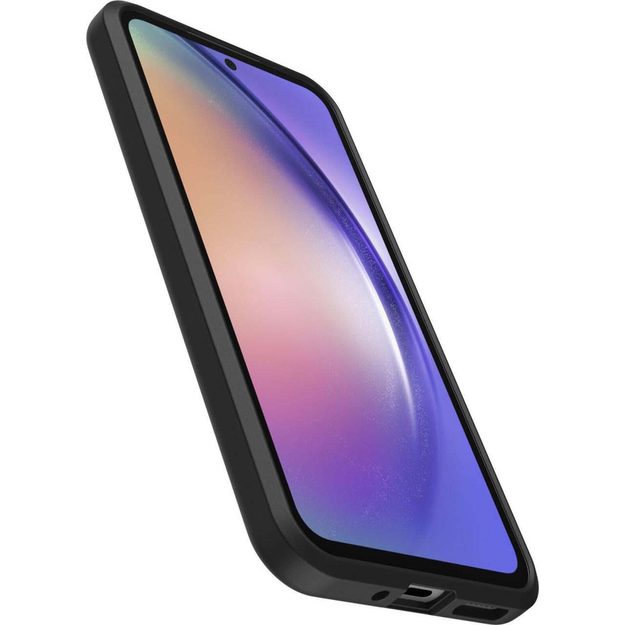 0840304718672 - React Series - Hintere Abdeckung für Mobiltelefon - Polycarbonat Kunstfaser - Black Crystal (transparent schwarz) - für Samsung Galaxy A54 5G