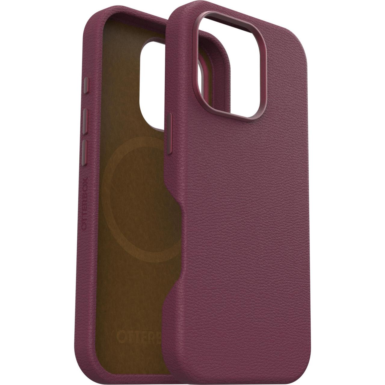 0840304771370 - Symmetry Cactus Leather Apple iPhone 16 Pro Maroon Bells - red