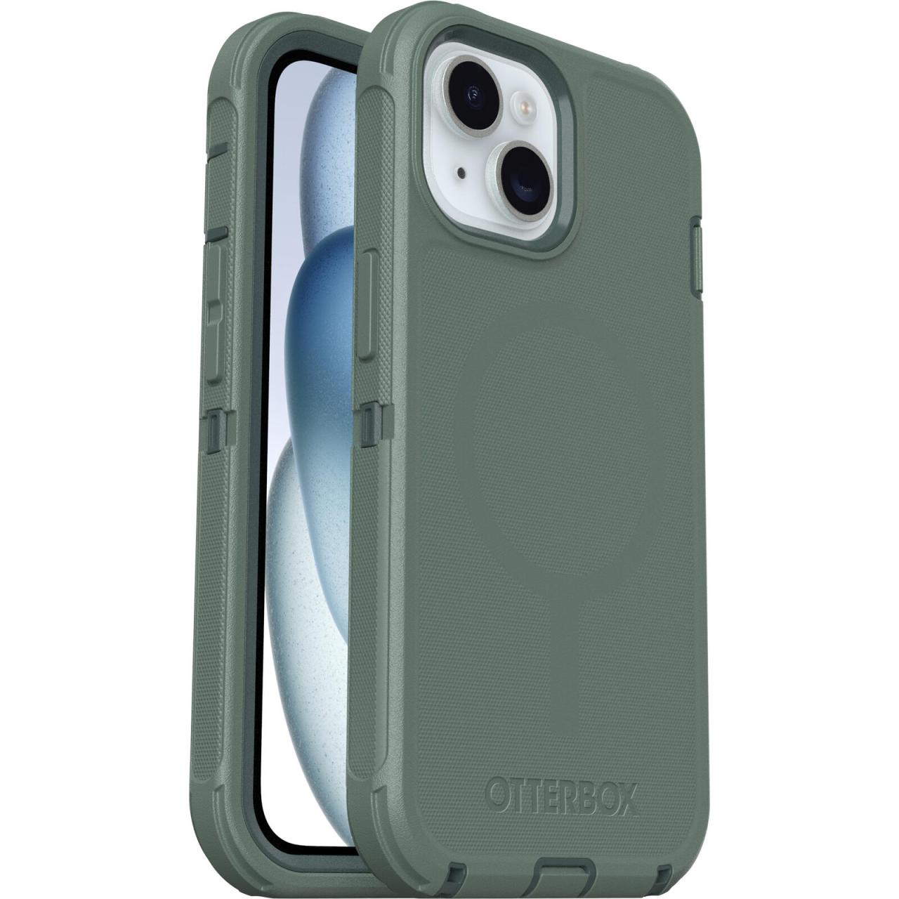 0840304783762 - 0 OtterBox Defender MagSafe für das iPhone 15 iPhone 14 iPhone 13 - Forest Ranger - green