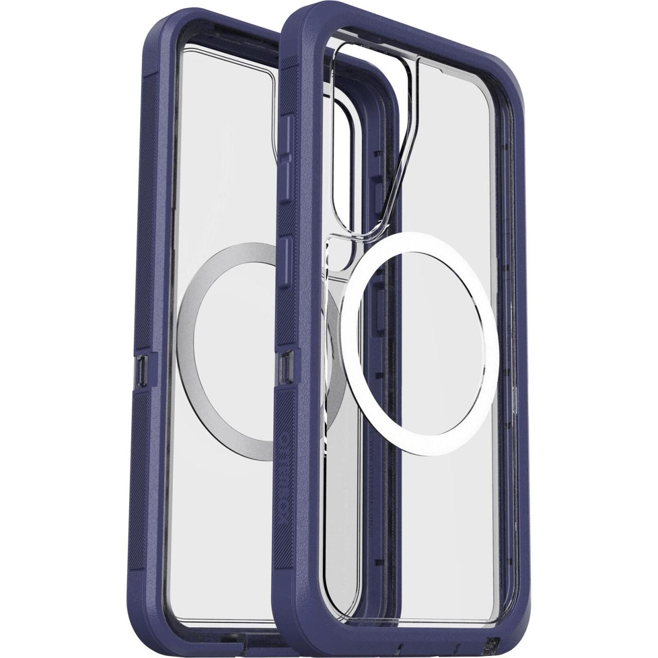 0840304788880 - Defender XT Clear Magnets Schutzhülle für Samsung Galaxy S25 Violet Thunder - clear purple