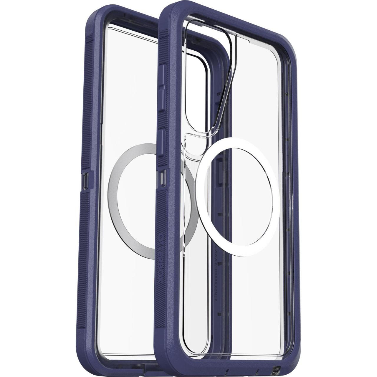 0840304788927 - Defender XT Clear Magnets Schutzhülle für Samsung Galaxy S25+ Violet Thunder - clear purple