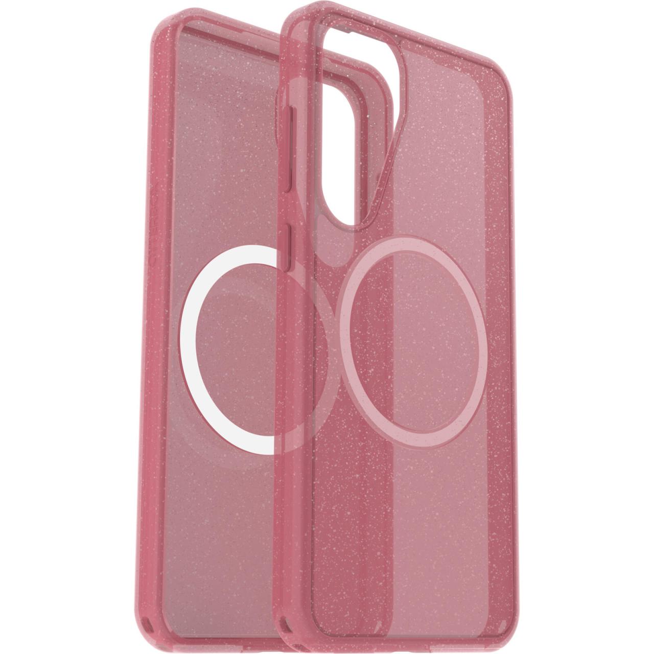 0840304789245 - Symmetry Clear Magnets Schutzhülle für Samsung Galaxy S25+ Thimbleberry - pink