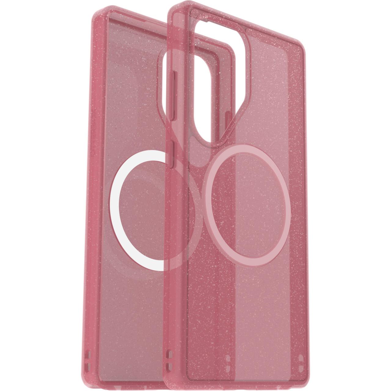 0840304789269 - Symmetry Clear Magnets Schutzhülle für Samsung Galaxy S25 Ultra Thimbleberry - pink