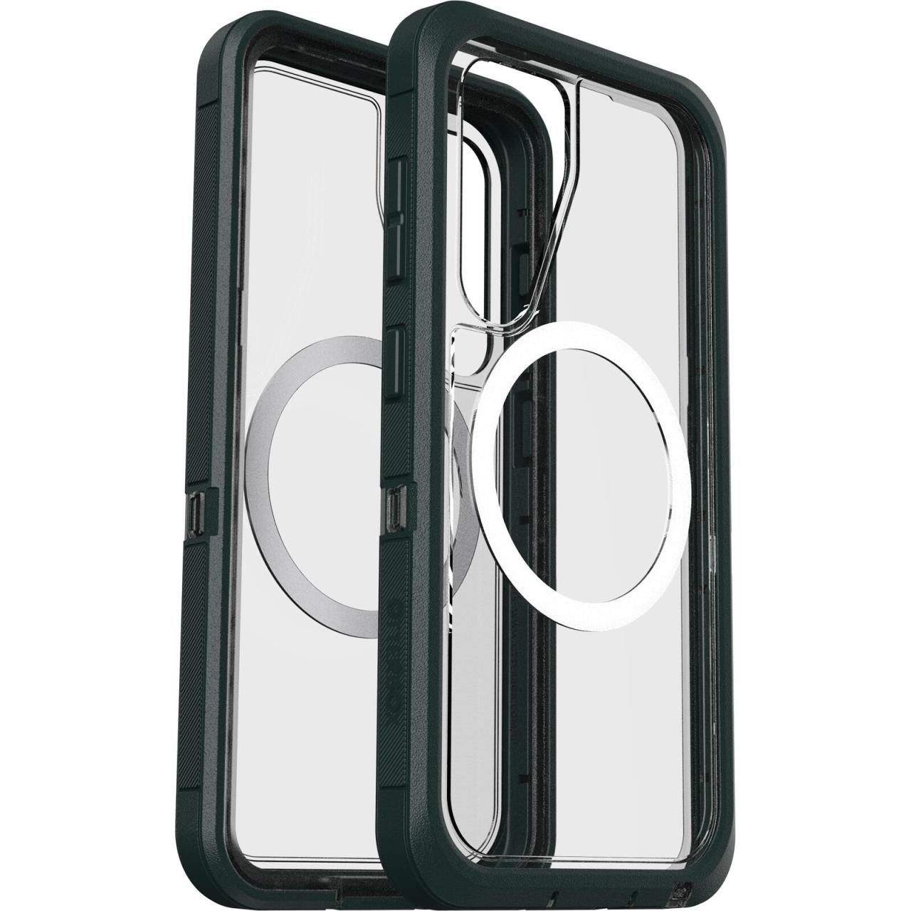 0840304797608 - Defender XT Clear Magnets Schutzhülle für Samsung Galaxy S25 Jubilee - green