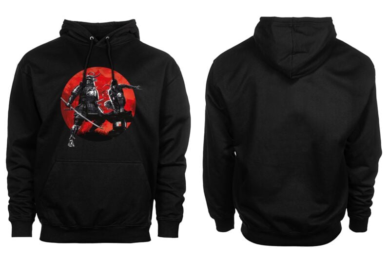 0840316420006 - Assassins Creed Shadows Red Sun Kapuzenpullover schwarz in S