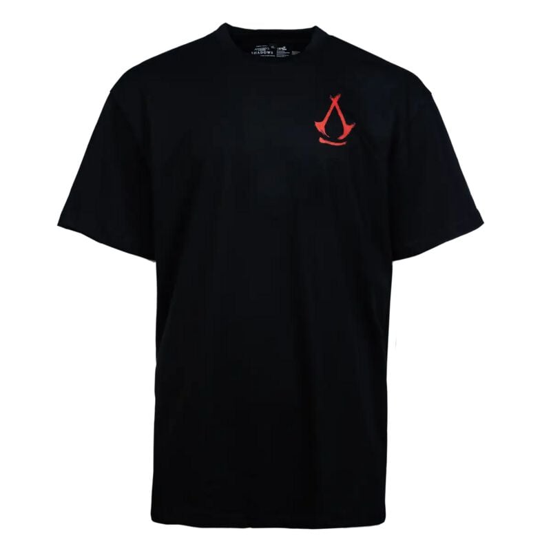 0840316420204 - Assassins Creed Shadows Crest T-Shirt schwarz in S