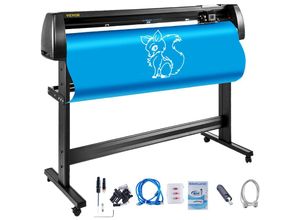 0840349900056 - 53 Inch Vinyl Schneideplotter Vinyl Cutter Plotter 1350 mm Slogan Cutting Plotter Desktop Machine mit der Software Schneideplotter - Vevor