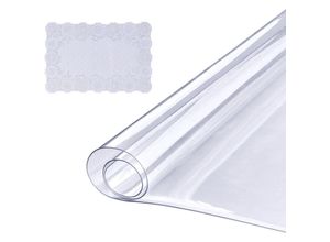 0840349937748 - Vevor Tischfolie Tischschutz Transparent 15 mm Dicke Tischschutz-Folie pvc 306 x 614 mm Rechteckige Tischdecke Tischfolie Abwaschbar Verschleißfest