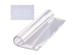 0840349938660 - Tischfolie Tischschutz Transparent 15 mm Dicke Tischschutz-Folie pvc 305 x 305 mm Quadratische Tischdecke Tischfolie Abwaschbar Verschleißfest