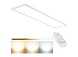 0840349961873 - Led Deckenleuchte Flach 30W Deckenlampe Dimmbar mit Fernbedienung 2700-6500K Tageslichtlampe 3000lm Farbwiedergabeindex (cri) von Ra≥80 lED Lampen