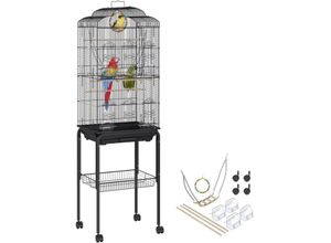 0840349965178 - Vevor - Vogelvoliere 46x36x152cm Vogelkäfig aus Q195-Kohlenstoffstahl Vogelhaus für 2-3 mittelgroße bis große Vögel Voliere mit Sicherheitstür