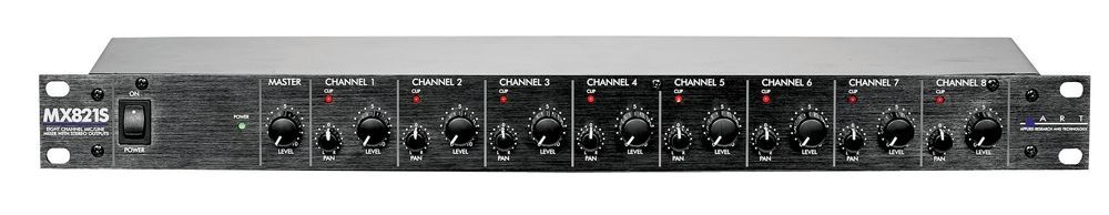 0840402021766 - ART MX 821S Mixer 19 1 HE 8 MikrofoneingÃ¤nge 48V-Phantomspeisung Stereo-Out