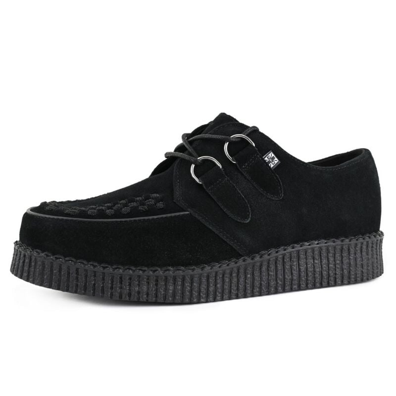 0840559193132 - LOW FLEX ROUND TOE CREEPER BLACK SUEDE - CREEPERS Creepers schwarz in EU43