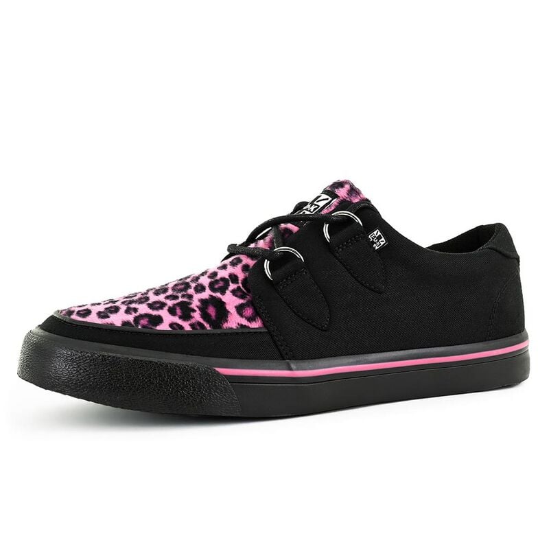 0840559198571 - CREEPER SNEAKER PINK LEOPARD VAMP - CREEPER SNEAKER Creepers schwarz pink in EU42