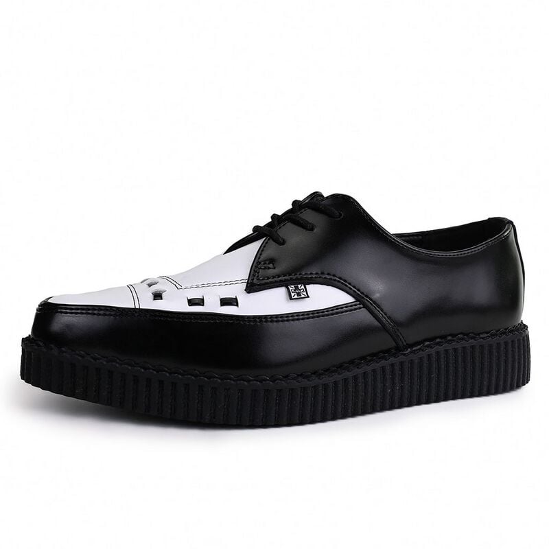 0840799070828 - Pointed Creeper Tie Creepers schwarz weiß in EU46