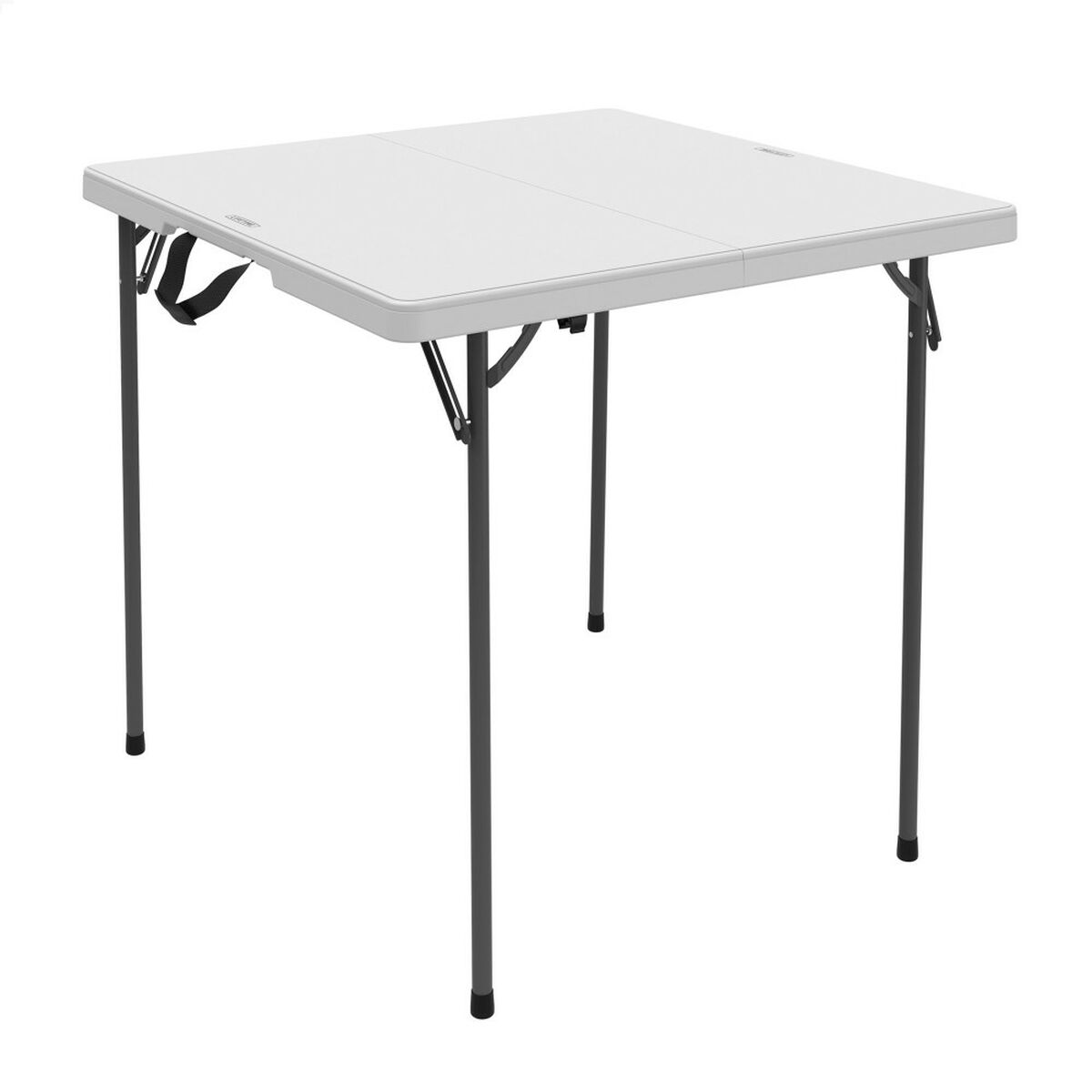 0841101000731 - Table Klapptisch Weiß Stahl Kunststoff 94 x 74 x 94 cm