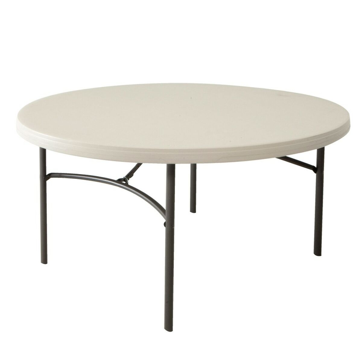 0841101000984 - Beistelltisch Creme 152 x 74 x 152 cm Stahl Kunststoff 0841101000984 - Beistelltisch Creme 152 x 74 x 152 cm Stahl Kunststoff