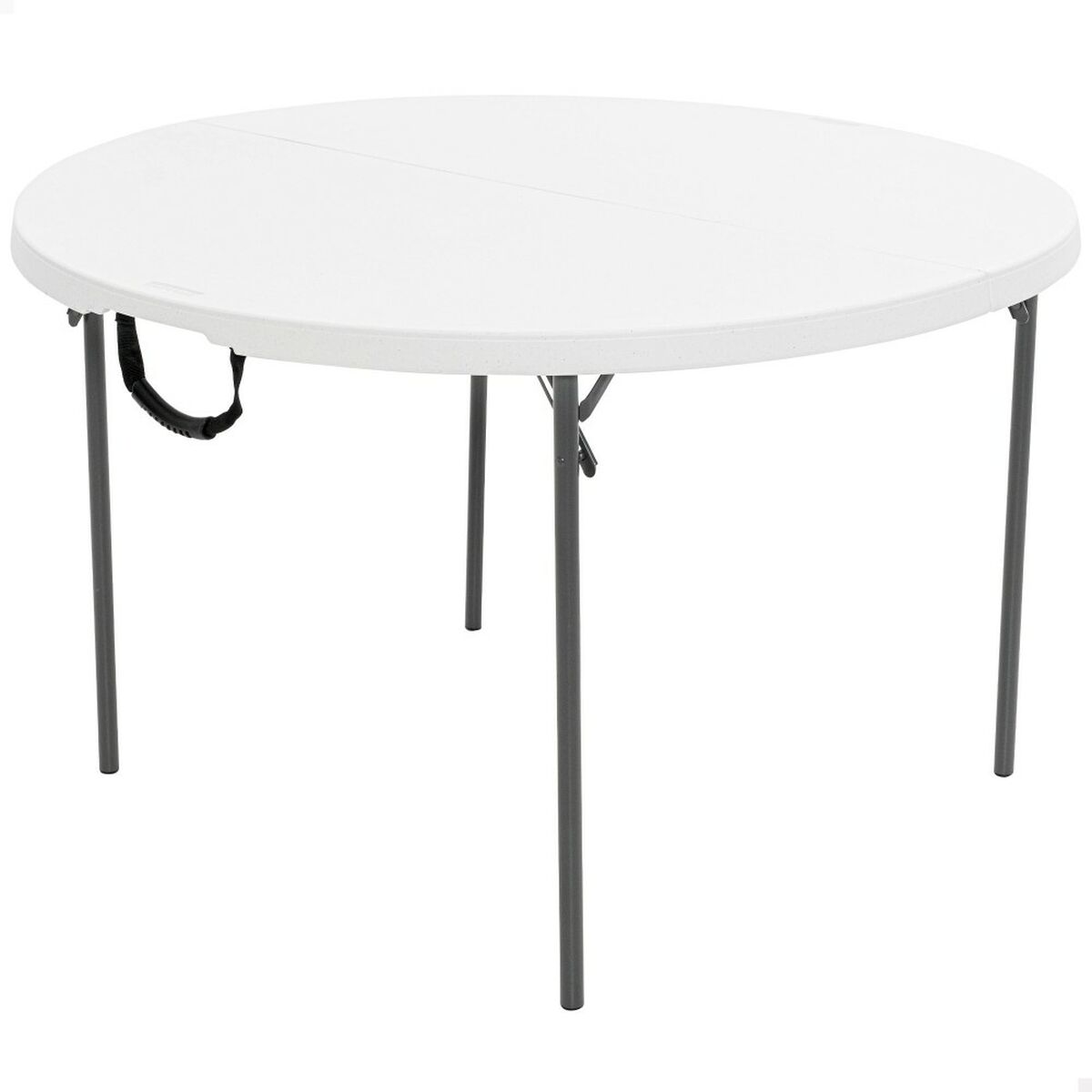 0841101001264 - Table Klapptisch Weiß 122 x 735 x 122 cm Stahl Kunststoff