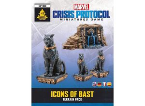 0841333124076 - Marvel Crisis Protocol - Icons of Bast Terrain Pack (Geländeset Ikonen von Bast)