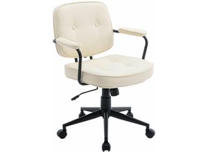 0841793142351 - Wahson Office Chairs - Bürostuhl PU-Leder Schreibtischstuhl Modern Drehstuhl mit Armlehne höhenverstellbar Beige