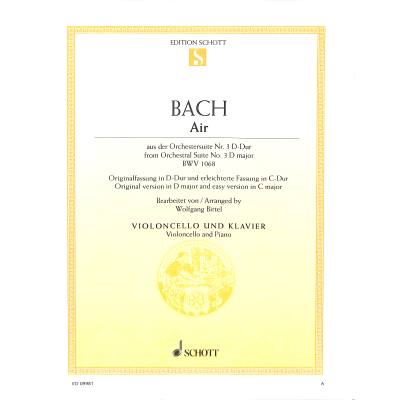 0841886020429 - Air (Orchestersuite 3 D-Dur BWV 1068)