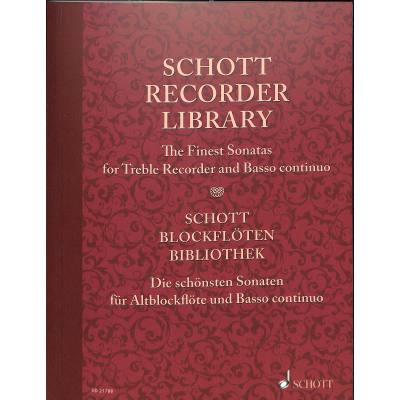 0841886022522 - Schott Blockflöten Bibliothek | Sonaten