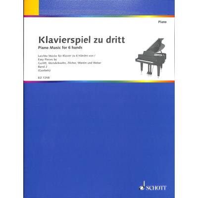 0841886025394 - Klavierspiel zu dritt 2 | Leichte Stücke für Klavier zu 6 Händen