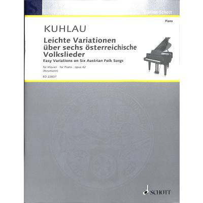 0841886026612 - Leichte Variationen über 6 österreichische Volkslieder