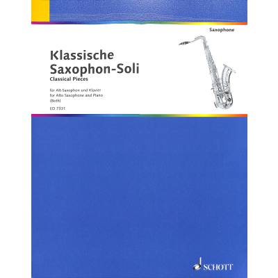 0841886029255 - Noten KLASSISCHE SAXOPHON SOLI Altsax Heinz Both ED 7331