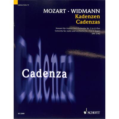 0841886029811 - Cadenza | Kadenzen | Konzert 3 G-Dur KV 216