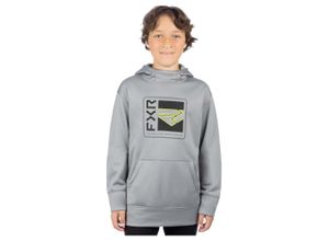 0841921874154 - Hoodie Broadcast Tech Po Grau-Schwarz Kinder