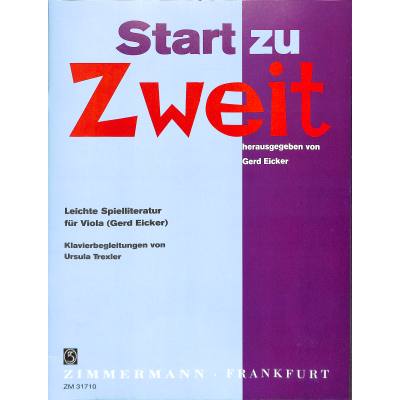 0842819112365 - Start zu zweit | Leichte Spielliteratur für Viola