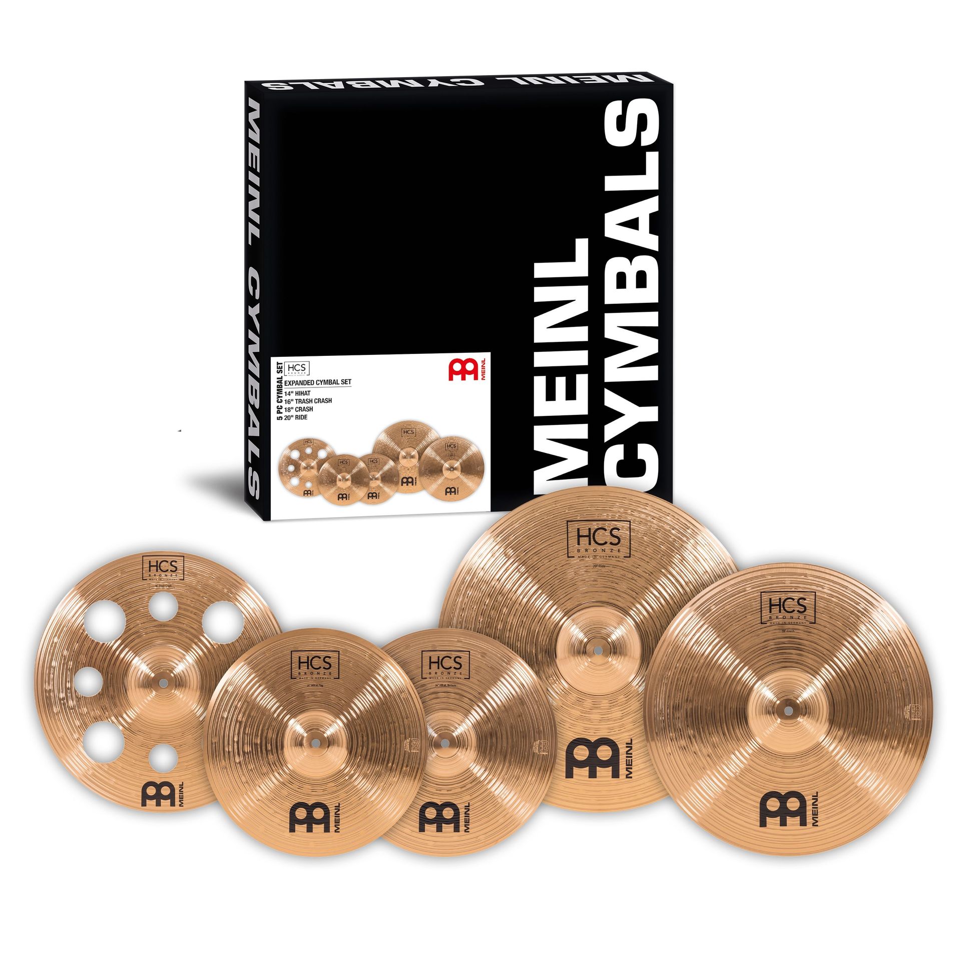 0842960103472 - - HCS Bronze Expanded Cymbal Set