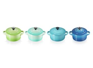 0843251134052 - LE CREUSET Mini-Cocotte 4er-Set 10cm MEERESBRIESE