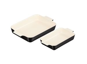 0843251156801 - LE CREUSET Auflaufform 2er Set schwarz KLASSIK