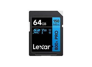 0843367130139 - High Performance PRO BLUE Series - Flash-Speicherkarte - 64 GB - Video Class V30   UHS-I U3   Class10 - 800x - SDXC UHS-I