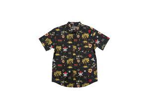 0843520193322 - Hemd Fasthouse Tribe Button-Up Schwarz