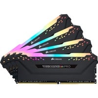 0843591076852 - Vengeance RGB PRO DDR4-3200 - 32GB - CL16 - Quad-Kanal (4 Stück) - Unterstützt Intel XMP - Schwarz mit RGB