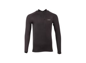 0843614178235 - Unterhemd 509 FZN Merino 1 4 Zip Schwarz