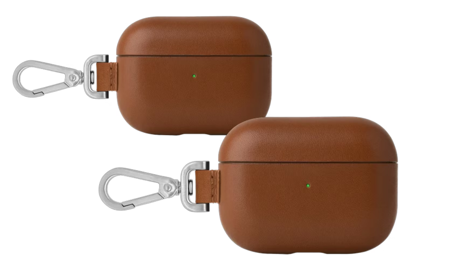 0846654037722 - 2x Luxus-Ledertasche für AirPods Pro - Dunkelbraun 6 x 4 x 2 cm 0846654037722 - 2x Luxus-Ledertasche für AirPods Pro - Dunkelbraun 6 x 4 x 2 cm