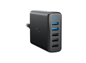 0848061018424 - PowerPort Speed 63W Quick Charge 30 5-Port usb Ladegerät usb schwarz (A2054L11) - Anker