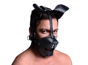 0848518022790 - Puppy Play Maske Mit Ballknebel - Schwarz