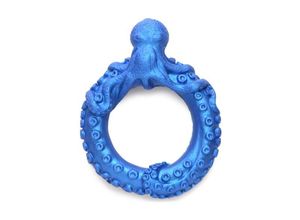 0848518053299 - XR Brands - Poseidons Octo-Ring Silikon-Penisring - Blau