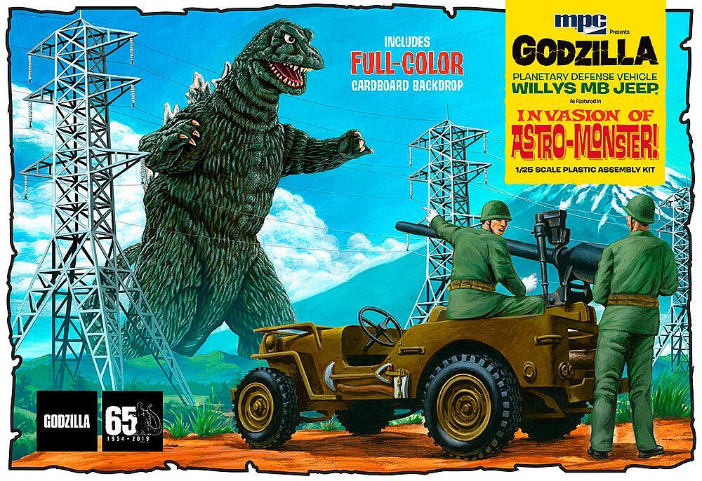 0849398020364 - Round2 590882 - 1 25 Godzilla Army Jeep