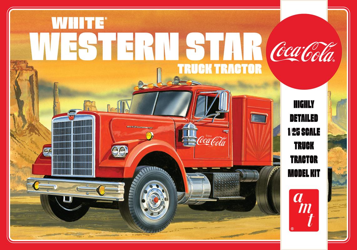 0849398035689 - White Western Star Semi Tractor Coca Cola