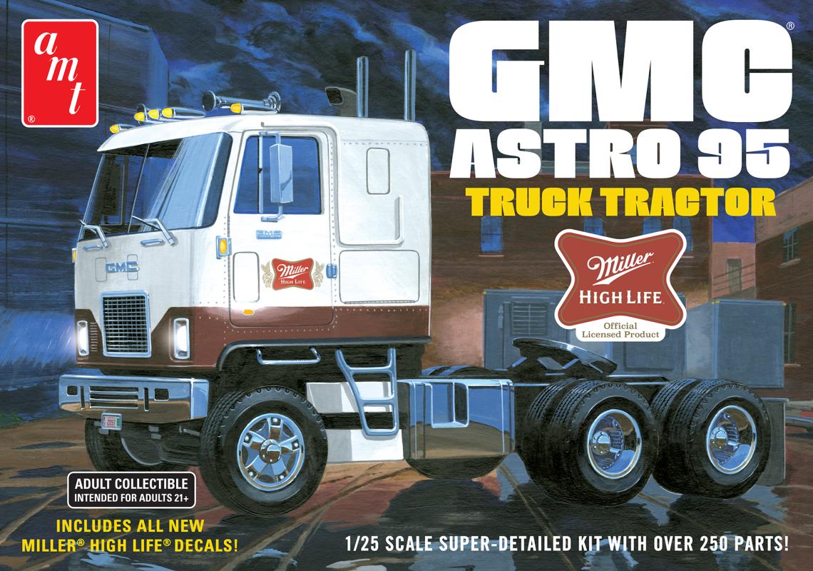 0849398046555 - GMC Astro 95 Semi Tractor (Miller Beer)