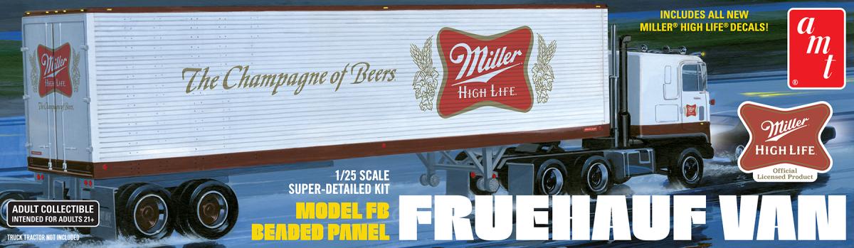 0849398046609 - Fruehauf 40 Semi Trailer (Miller Beer)